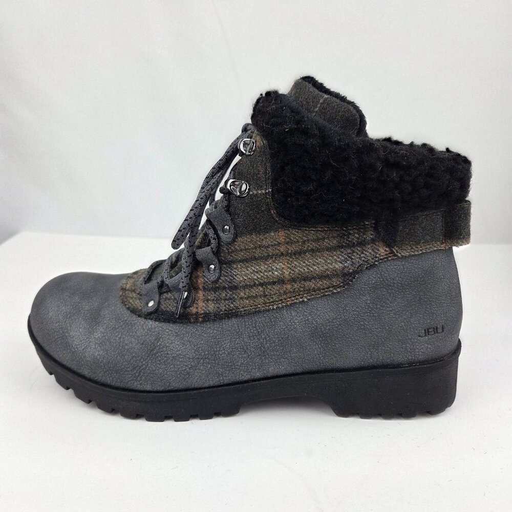 Jambu Water Resistant Redrock Hiking Boot Gray Plaid Size 9
